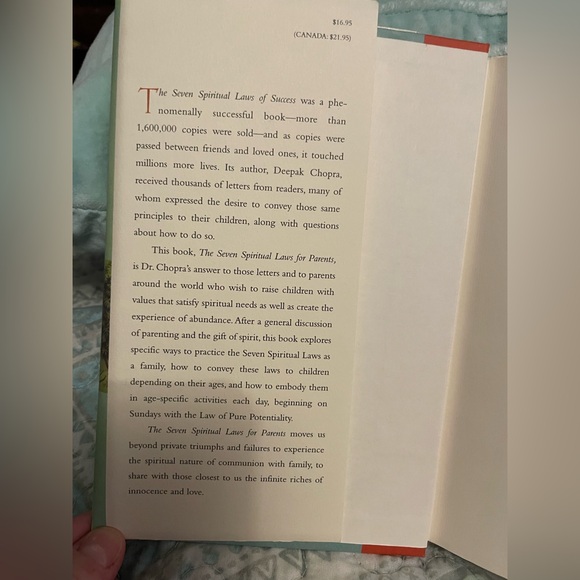 The Seven Spiritual Laws for Parents by Deepak Chopra - Picture 2 of 4